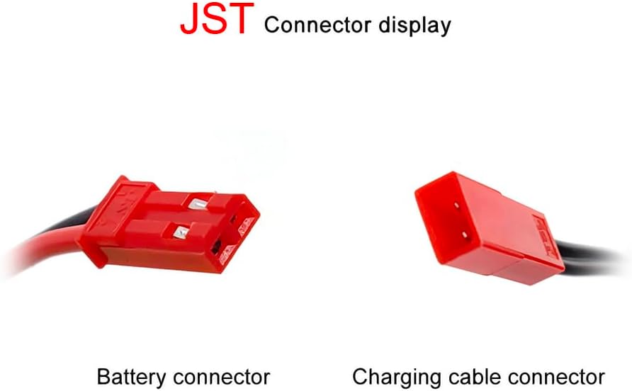 4.8v Battery Pack, 2400mAh Nimh AA Rechargeable RC Battery with Charge Cable for Trucks RC Cars （JST Plug）