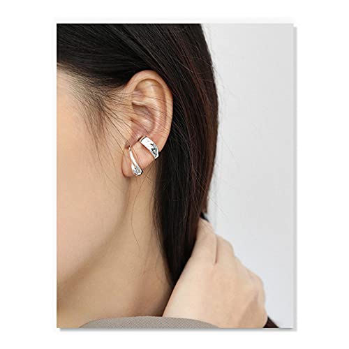Pendientes de plata de ley 925 con estilo minimalista 3