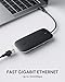 immagine 6AUKEY Hub USB C 8 in 1 USB Tipo C Adattatore Porta 4K HDMI, Porta 1Gbps Ethernet RJ45, Porta di Ricarica PD da 100W, 2 Porte USB 3.0 1 USB 2.0, Lettori SD e TF per MacBook PRO Air dell XPS Chromebook