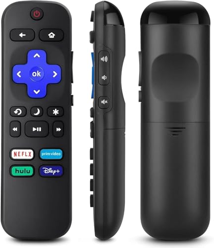 Replacement Remote Control for All Roku TV, for Roku TCL TV/forHisense Onn Sharp Element Philips Insignia JVC HitachTV RCA Smart Roku TVs (NOT for Roku Stick or Box
