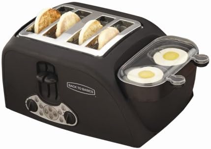 Back to Basics TEM4500 4-Slot Egg-and-Muffin Toaster (Discontinued by Manufacturer)