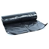 GardenersDream 2M X 20M Heavy Duty Black Plastic Sheeting - 500G Thick Plastic Sheet for DIY, Yard, Construction, Builders Work - Waterproof Outdoor Sheet - Polythene Sheeting for Garden - Image 3