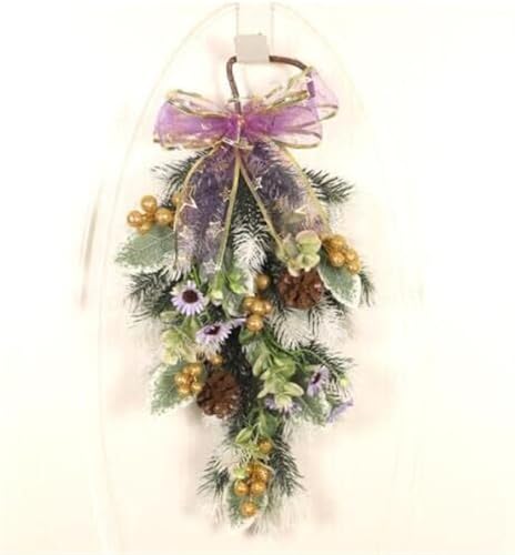 Couronne de Noël pour porte d'entrée face aux intempéries - 4