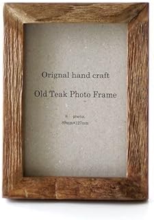 フォトフレーム 写真立て 木製 チーク材 L判 壁掛け 卓上 フォトスタンド シンプル チーク古材フォトフレーム ナチュラルL判