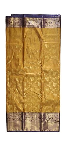 Generic navy blue kanchipuram silk saree – image 4