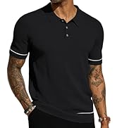 PJ PAUL JONES Mens Polo Shirts Short Sleeve Textured Knit Polo Shirts