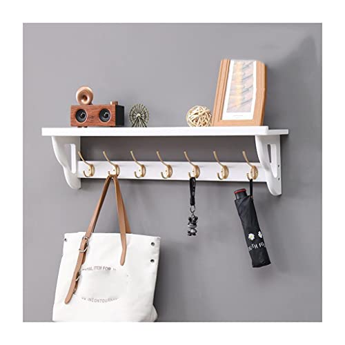 FGXHHS Wall Mounted Coat Rack with Double Hooks - Space Saving Floating for Entryway, Bedroom, Kitchen & Bathroom Storage Solution Coats, Bags Accessories