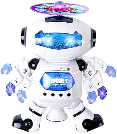 Robot dansant avec lumières 3D et musique( Digital Dancing Warrior 08 ) - Jeux & Jouets