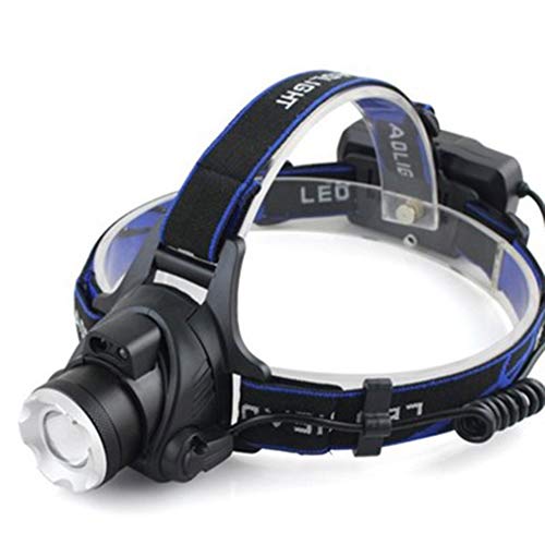 LED-Scheinwerfer-Induktionsschalter 4 Modi Einstellbarer Scheinwerfer für Campingfischen Schwarz Ordinaryt6Headlights + 2Electric