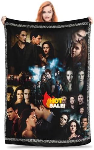 Eco-Friendly Fleece Blanket Velvety Snuggly Sofa Vampire Blanket Oversized Bedding for Aesthetics Recreational Activities Hangouts 50"X40"