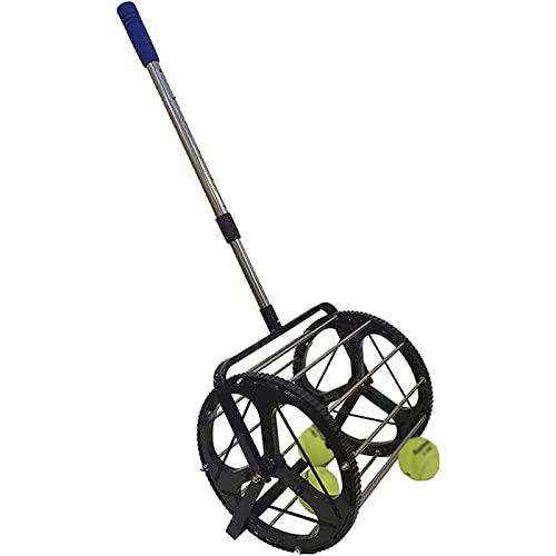 Raccoglitore telescopico per palline da tennis con treppiede regolabile, cestino per raccogliere facilmente le palline da tennis per allenamento e sport all'aria aperta