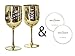 Produktbild Moët & Chandon Ice Impérial Champagner & Prosecco Acryl Gläser Becher mit einem Set Papieruntersetzer gold