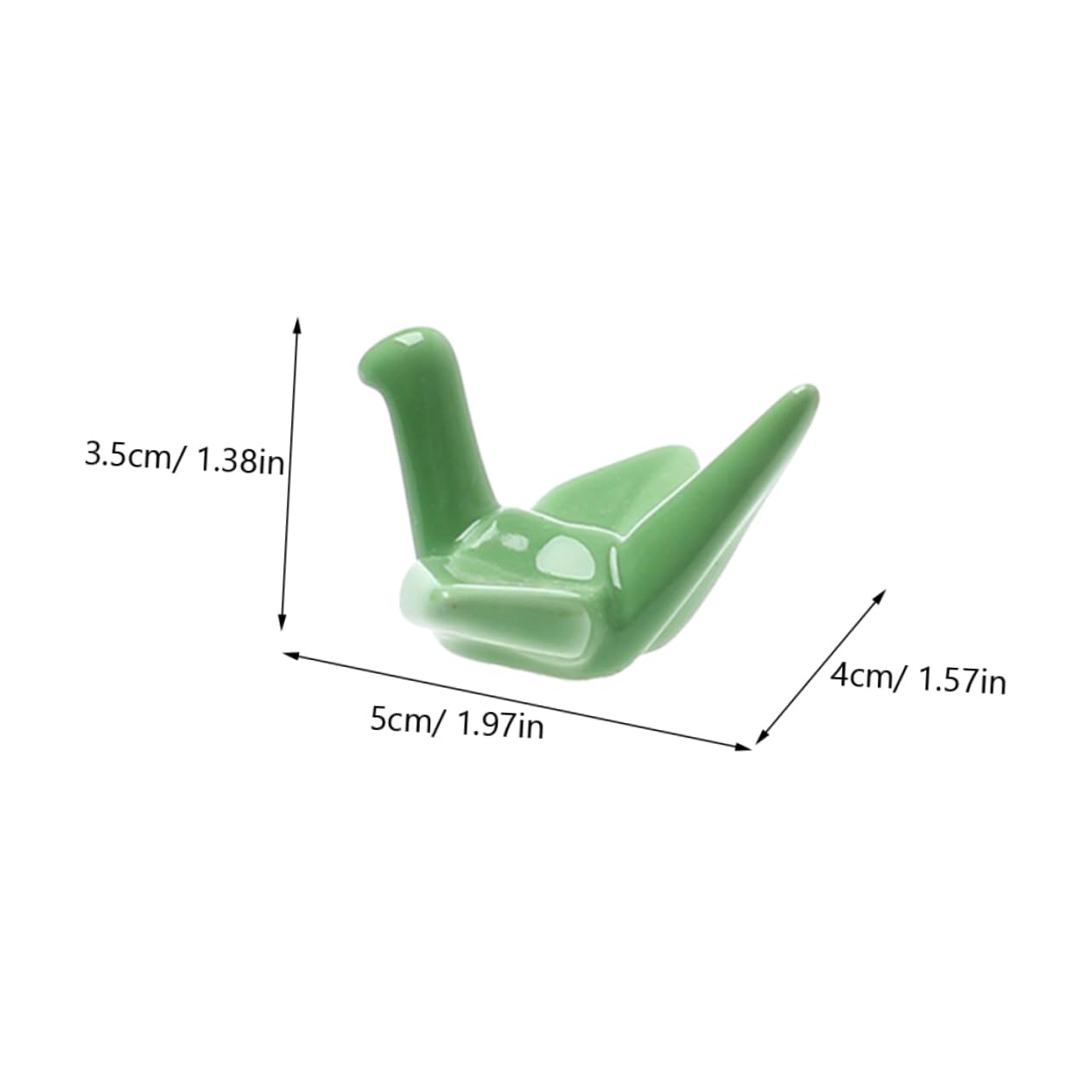 Essstäbchenständer Keramik Papierkranich 6 Stück Essstäbchenablagen Für Sushi Löffel Gabeln Und Messer Glatte Oberfläche Für Küche Und Tisch 1.97X1.57X1.38In