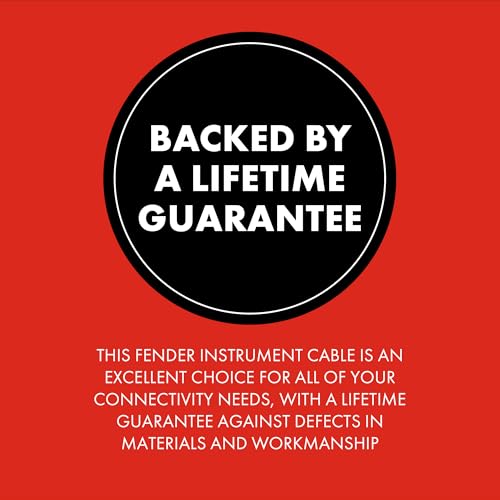 Fender Deluxe Series Instrument Guitar Cable, 10ft / 3m, Straight/Straight Jacks, Tweed - Image 3