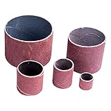 25-Piece Sanding Drum Kit for Drill Presses and Power Drills, Assorted Grit Sleeves and Rubber Drum Sanding Drum Kit for Woodworking (Replacement Sandpaper Set)