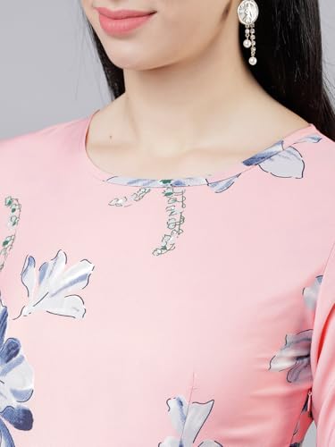 Image of Tokyo Talkies Women's Three-Quarter Sleeves Boat Neck Printed Dresses | Stylish Dresses | Casual Dresses