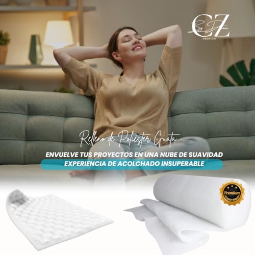 Miniatura 6 de Cz By Dream Premium Relleno De Poliéster Guata Fibra 100g M2,200g M2 Y 300g M2 Para Tapicería Guata Para Acolchar 163cm Ancho Por Metros.