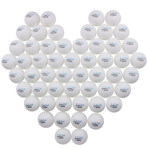 MAPOL Table Tennis Balls 3 Star 40+ Advanced White Ping Pong Ball (60 Pack)