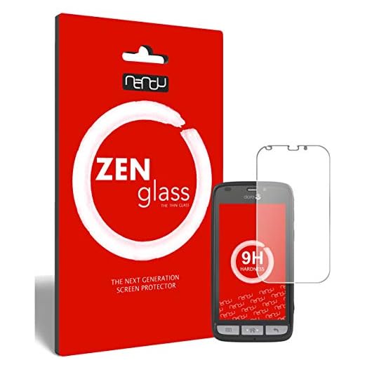 ZenGlass nandu I (2-pack) flexibel glasfilm kompatibel med Doro Liberto 820 Mini I skärmskydd 9H
