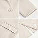 Fazortev Womens Casual Long Sleeve Wool Blend Pea Coat Lapel Notched Collar Warm Midi Jacket Overcoat