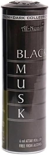 Black Musk Attar Pure Blend Perfume Oil, Deep Dark Sensual Woody Musk, Long Lasting, Unisex Luxury Attar, Daily Wear, 6ml