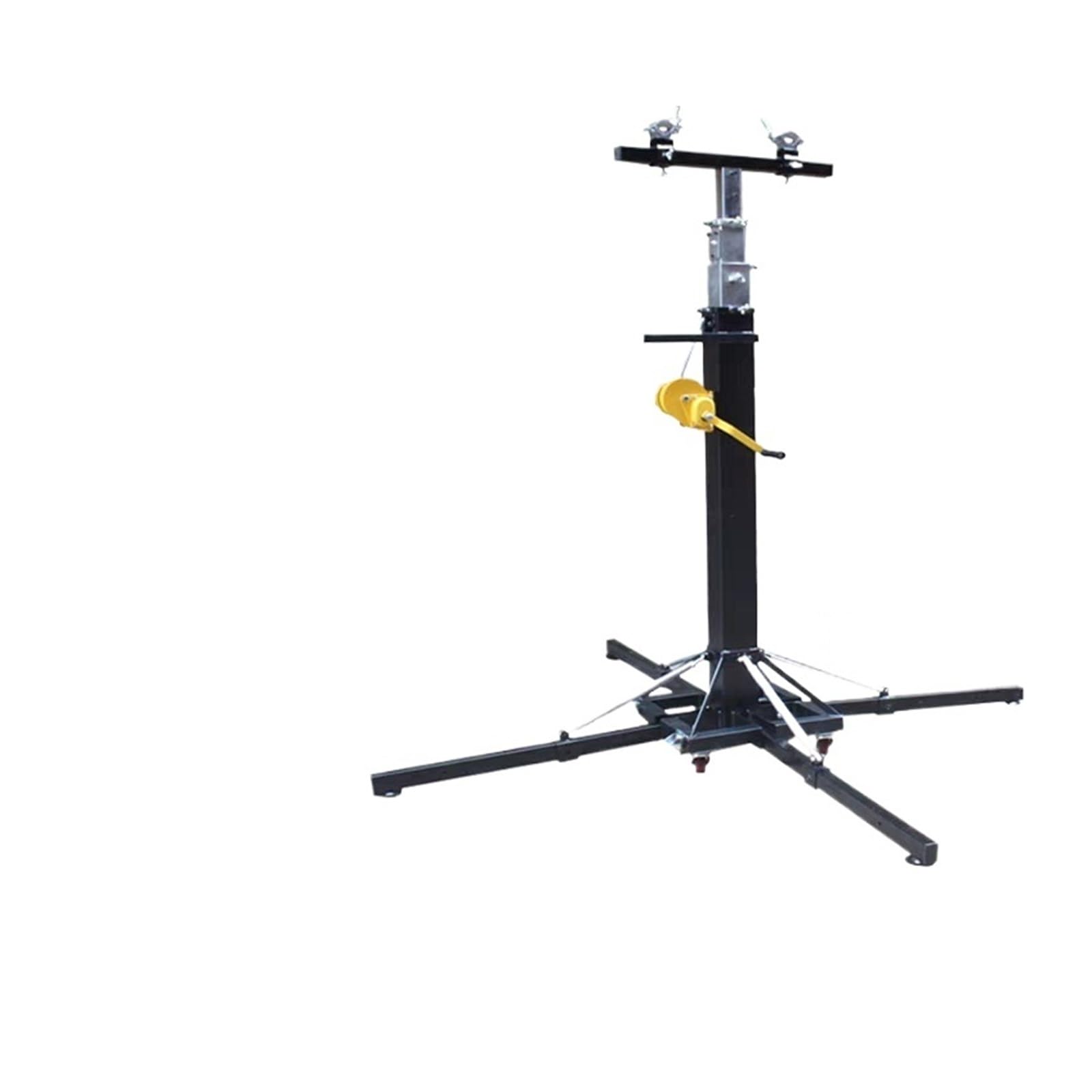 Manual Crank 6m 21ft Telescopic Lifting Mast for Stage Equipment Truss Audio