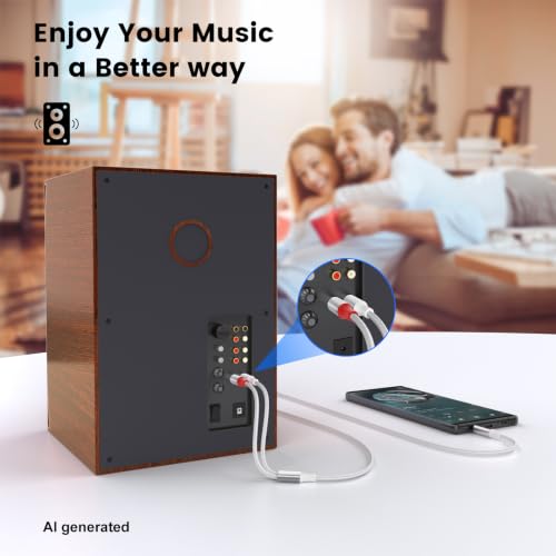 Image of MOSWAG 3.5mm to RCA Cable Headphone to RCA Cable AUX to RCA Audio Cable
