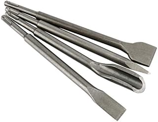 Yaetek 4Pcs SDS Plus Chisel Hammer Drill Bits, Rotary Concrete Hammer Bits Set includuing Gouge Chisel, Flat Chisel, Point Chisel and Wide Chisel