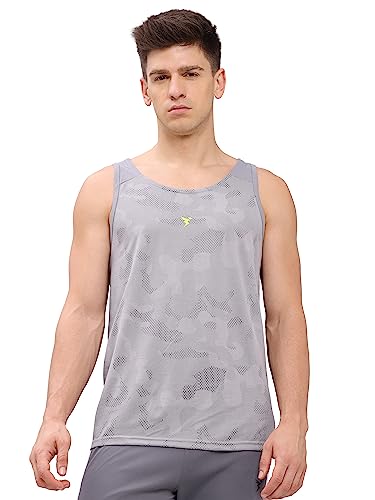 Image of TECHNOSPORT Mens Crew Neck Gym Vest
