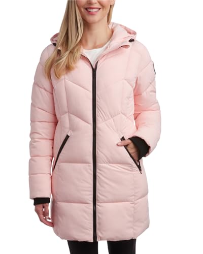 Doudoune Femme Spyder L Strtch Longpuf Jkt noire longue et chaude