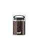 Evak Fresh Saver Airless Canister, Glass & Stainless, Black Gloss handle, Small
