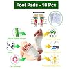 Toxin removal detox foot patches for pain relief detoxification - 1 Pack of 10 Pads