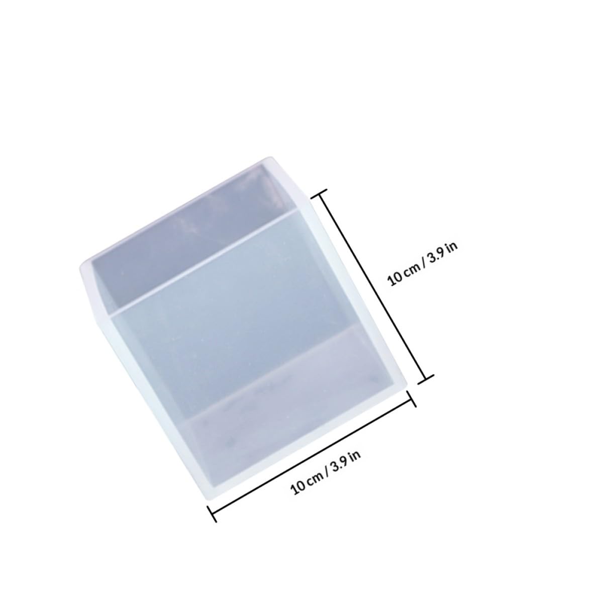 OSALADI 5 Pièces Moule Carré Silicone Lot de Moules pour Bricolage et Loisirs Créatifs de Forme Carrée pour Coulée