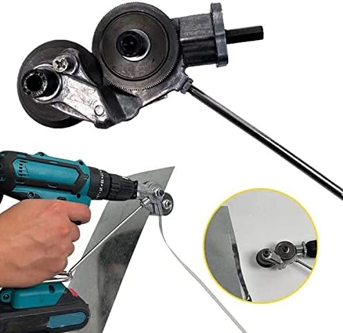 CUCNZN Metal Nibbler Drill Attachment, Electric Drill Plate Cutter Attachment 2023 Model