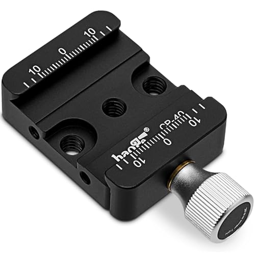 Haoge CP-40 DSLR and Mirrorless Quick Release Clamp for Arca-Type Standard Conversion Heighten Riser Compatible with DJI Ronin S/SC ZHIYUN Crane Series Weebill S Gimbal Manfrotto Tripod Ball Head
