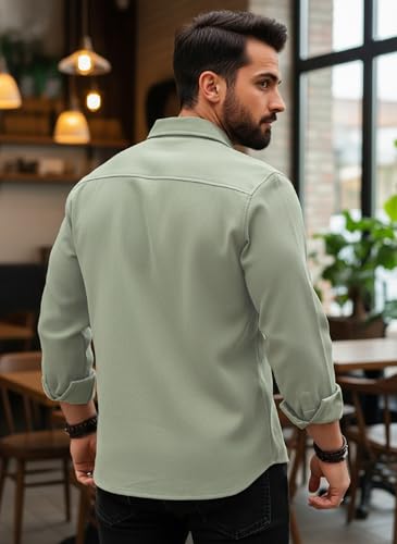 Image of Lymio Men Shirt || Solid Shirt for Man || Full Sleeve || Casual Style (Packs Also Available) (Utility)