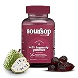 Cell + Immunity Support Gummies | with Powerful Antioxidants + Holistic Vitamins | Made from Soursop Leaves | Mixed Berry Blast