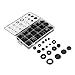 125PCS Rubber Grommet Assortment Kit, Sealing Eyelet Ring Gasket Combination Set, Heat Resistant, Tear Resistance for Automobile, Household Appliance, Marine Equipment