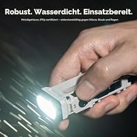 WUBEN X4 EDC Flach Taschenlampe mit RGB Licht, 1500 Lumen Mini Taschenlampe mit Taktischer Schalter und Magnetisch, IP68 Tragbarer Taschenclip USB C Blitzlicht für Camping, Überprüfung, Notfälle – Ansicht 4