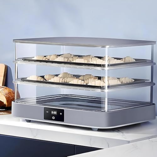 Macchina di prova del pane elettrico 40L 20-45C Controllo dell'umidità di temperatura Fermentatore dell'impasto impilato con il timer di tocco della finestra trasparente per il formaggio dello yogurt