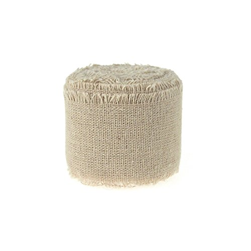 Natural Linen Ribbon Fringe Edge, 5 Yards (2-Inch) #TOP1