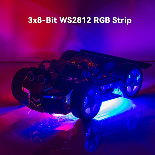 Sunfounder Raspberry Pi Pico Robot Car Kit, Open Source, Micropython, App Control, Rgb Led, Electronic Diy Robot Kit For Teens And Adults #TOP6