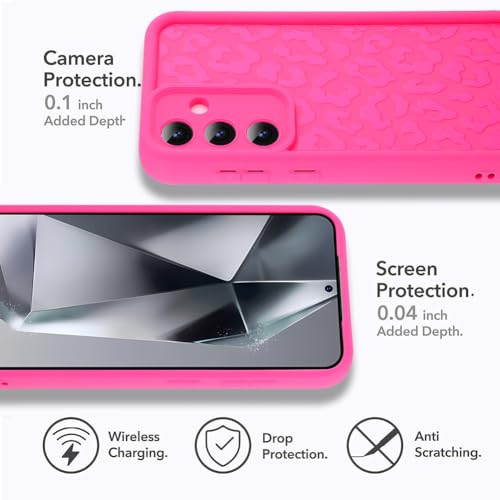 Image of Compatible with Samsung Galaxy S24 Case, Hot Pink