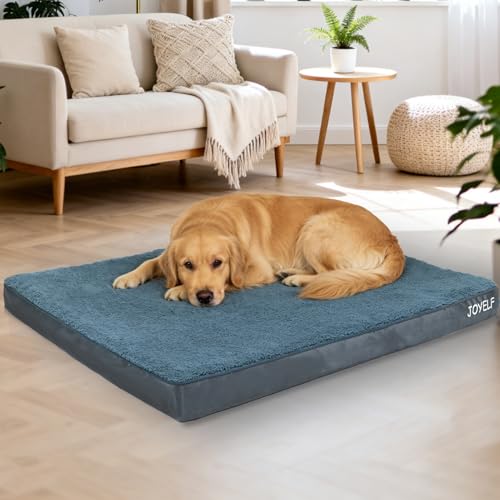 JOYELF Medium Dog Crate Bed Mats Orthopedic Dog Bed,Egg Crate Foam Dog Mat Waterproof Dog Pad with Washable Removable Cover, a Squeaker Toy as Gift by JOYELF - Used condition - Image 8