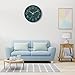 Lumuasky Wall Clock,Battery Operated Modern Analog Silent Non-Ticking Decorative Emerald Clock for School Office Classroom Bedroom Kitchen Living Room Nursery Decor (12 inch)