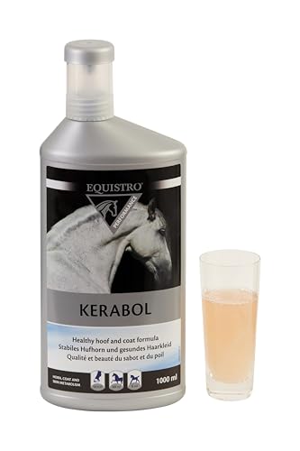 EQUISTRO® Kerabol | Ergänzungsfuttermittel für Pferde | Fördert ein gesundes Hufwachstum | Soforthilfe bei geschädigtem Hufhorn | 1L