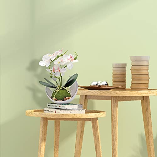 Liucogxi Artificial Phalaenopsis Flowers Silk Orchid Potted Faux Butterfly Orchid Flowers Arrangements For Decoration Living Room Wedding Office Table Centerpiece #TOP1