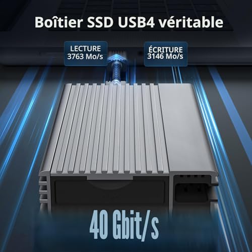Boîtier SSD M.2 NVMe 40 Gbps ZIKE Z666 compatible Thunderbolt 4 - 2