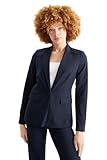 Verschluss: Einreihig C&A Damen Blazer Viskose Stretch Polyester Slim Fit dunkelblau 48
