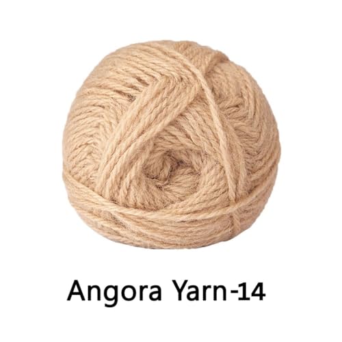 Image of VCR Pastel Peach Angora Knitting Yarn, Pack of 1, 100 Grams Hank, 256 Meters Length, 80% Flurry - 20% Acrylic Polyamide Soft Ball for Crochet and Knitting, Suitable for Baby Blankets, Cushion Covers